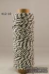 Хлопковый шнур от Baker&#039;s Twine - Black, 2 мм, цвет черный/белый, 1 м - ScrapUA.com