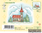 Акриловый штамп от LeCreaDesign - Clearstamp Winter landscape church - Зимний пейзаж с церковью - ScrapUA.com