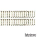 Пружинки для биндера - WR - Cinch - Wire Binders - Gold (.75in), диаметр 1.91см, 2 шт. - ScrapUA.com
