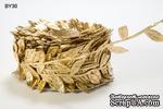 Лента LEAVES, цвет GOLD, 90см  (дина листика 12 мм) - ScrapUA.com