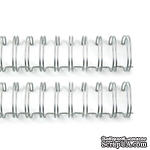 Пружинки для биндера от We R Memory Keepers - Cinch Wires - Silver, диаметр 1.91см, 2 шт. - ScrapUA.com