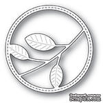 Лезвие от Memory Box - Modern Leaf Circle Frame - ScrapUA.com