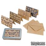 Набор винтажных открыток и конвертов Tim Holtz District Market - Notecard Set - Metropolitan, 24 штуки - ScrapUA.com