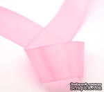 Атласная лента розовая, ширина 70,7 мм, длина 90 см - ScrapUA.com