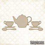 Чипборд Blue Fern Studios - Tea with Ginger - ScrapUA.com