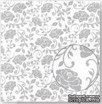 Лист плотной скрапбумаги с глиттером и тиснением - Best Creation Paper - Glitter Elegance Pleasant, 30 x 30 см - ScrapUA.com