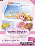 Шаблон-трафарет от  Crafters Companion -Cupcake Templates Collection - Six Cupcake Gable Box - ScrapUA.com