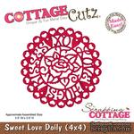 Лезвие CottageCutz - Sweet Love Doily (4x4) - ScrapUA.com