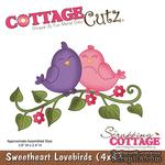 Лезвие CottageCutz - Sweetheart Lovebirds (4x4) - ScrapUA.com