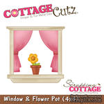 Лезвие CottageCutz - Window &amp; Flower Pot, 10х10 см - ScrapUA.com