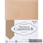 Набор кардстока DCWV Core&#039;dinations Value Pack Smooth Cardstock, Krafty, 21.6х27.9 см, 50 листов, крафт - ScrapUA.com