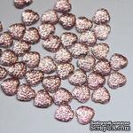 Кабошон в форме сердца Heart, Pink, 10х4мм, цвет розовый, 10 шт. - ScrapUA.com