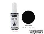 Краска - спрей от Heidi Swapp с перламутровым блеском - BLACK VELV - COLOR SHINE SPRITZ, черный, 50мл - ScrapUA.com
