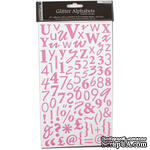 Наклейки-алфавит - Alphabet Glitter Stickers – Princess (Pale Pink) - ScrapUA.com