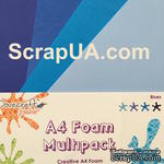Вспененная резина декоративная от Dovecraft - Blue Multiple Pack, A4, 4 листа - ScrapUA.com