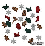 Набор декоративных пуговиц Dress It Up - Christmas Miniatures - ScrapUA.com