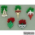Набор декоративных пуговиц Dress It Up - Christmas Ornaments - ScrapUA.com