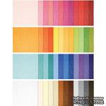 Набор текстурированного кардстока от - Doodlebug Cardstock - Textured Assorted Rainbow, 48 листов - ScrapUA.com
