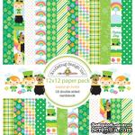 Набор кардстока от Doodlebug Cardstock - happy-go-lucky, двусторонний, 30,5 x 30,5 см - ScrapUA.com