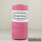 Хлопковый шнур от Divine Twine - Pink Solid, 1 мм, цвет розовый, 1м - ScrapUA.com