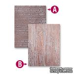 Папки для тиснения от Spellbinders - Bricks and Bark, 2 шт. - ScrapUA.com