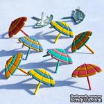 Набор брадсов Eyelet Outlet - Beach Umbrella Brads, 12 штук - ScrapUA.com