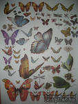 Бумага для декупажа &quot;Бабочки&quot;, размер: 28х38 см, ЕВ-Д008 - ScrapUA.com
