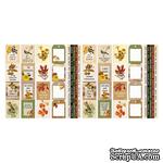 Набор полос с картинками для декорирования Autumn botanical diary 5 шт 5х30,5 см, ТМ Фабрика Декора. - ScrapUA.com