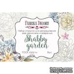 Набор открыток для раскрашивания аква чернилами Shabby garden, ТМ Фабрика Декора - ScrapUA.com