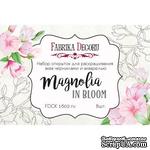 Набор открыток для раскрашивания аква чернилами Magnolia in bloom, ТМ Фабрика Декора - ScrapUA.com