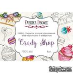 Набор открыток для раскрашивания аква чернилами, акварелью Candy shop, ТМ Фабрика Декору - ScrapUA.com