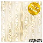 Лист кальки (веллум) с фольгированием Golden Wood Texture 30,5х30,5 см, ТМ Фабрика Декора - ScrapUA.com