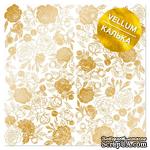 Лист кальки (веллум) с фольгированием Golden Peony Passion 30,5х30,5 см, ТМ Фабрика Декора - ScrapUA.com