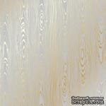Лист односторонней бумаги с фольгированием Golden Wood Texture Gray, ТМ Фабрика Декора - ScrapUA.com