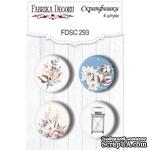 Набор скрапфишек Winter Love Story, TM Fabrika Decoru из 4 шт № 293 - ScrapUA.com