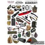 Набор наклеек (стикеров) 40 шт Bushcraft #150, ТМ Фабрика Декора - ScrapUA.com