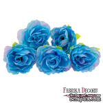Квіти еустоми Блакитні з рожевим, 1шт, ТМ Фабрика Декора - ScrapUA.com