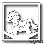 Лезвие Frantic Stamper - Precision Die - Square Vignette Rocking Horse Insert - ScrapUA.com