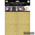 Набор термотрансферных глиттерных листов от Best Creation - Glitter Heat Transfer 8.5&quot;X11&quot;, Gold, 2 листа - ScrapUA.com