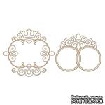 Пластины для фольгирования от Spellbinders - Monogram Medallions - ScrapUA.com