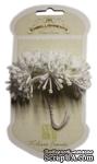 Украшение цветущая веточка от Melissa Frances - White Spring Sprung Flowers, цвет белый.Веточка - цветочек состоит из 10 стеблей.Размер в длину:8 см - ScrapUA.com