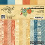 ЦЕНА СНИЖЕНА! Набор скрапбумаги Graphic 45 - World&#039;s Fair - Patterns &amp; Solids Pad, 15х15 см, двусторонняя, 12 листов - ScrapUA.com