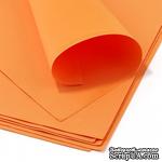 Фоамиран от Hobby&amp;You, 50x50 см, 1 мм,  морковный, 1 шт. - ScrapUA.com