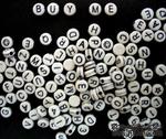 Бусины Алфавит - altered Style Embellishments Alphabet Beads Round, B08354, 520 штук - ScrapUA.com