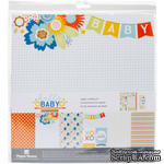 Набор скрапбумаги от Paper House - Paper Crafting Kit - Hello Baby Boy, 30 x 30 см - ScrapUA.com