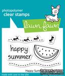 Штампы + ножи от Lawn Fawn - Happy Summer, 5 шт. + 3 шт. - ScrapUA.com