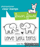 Штампы от Lawn Fawn Clear Stamps - Love You Tons - Любимые слоники - ScrapUA.com