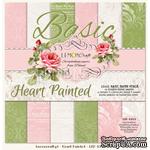 Набор скрапбумаги LemonCraft - Heart Painted Basic, фоновые дизайны, 30х30 см, с бонусом - ScrapUA.com