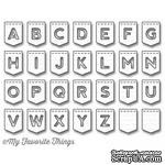 Лезвие My Favorite Things - Die-namics LLD Stitched Banner Alphabet - ScrapUA.com