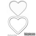 Лезвие My Favorite Things - Die-namics Heart Shaker Window &amp; Frame, 2 шт. - ScrapUA.com